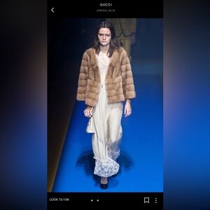 GUCCI SS18 Runway Cream White Silk Lace Dress - Size 40 NWT